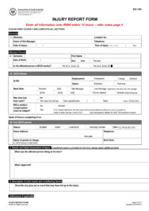 Employee Accident Report Form Pdf 110 37 1 18 0 45 34800000