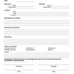 Employee Incident Report 4 Free Templates In Pdf Word Inside