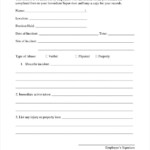 Employee Incident Report Template 10 Free PDF Word Documents