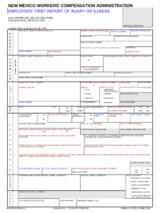 Employers Report Injury Doc Template PdfFiller