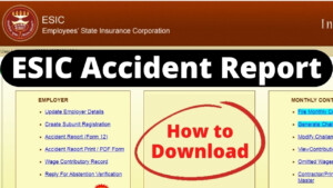 ESIC Accident Report Form 12 Download How To Download ESI Accident