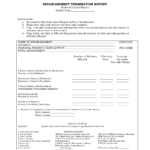 Establishment Termination Report Form RKS Form 5 DOLE NCR ReportForm