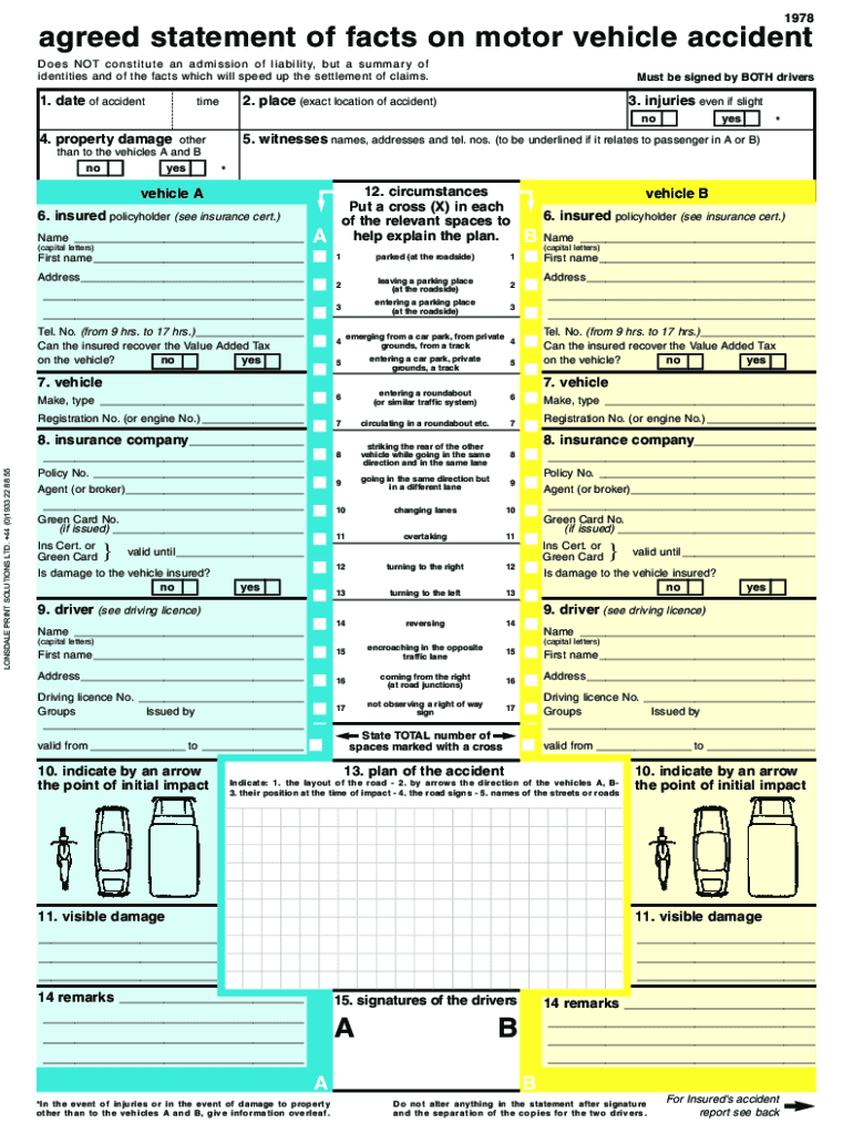 European Accident Form Fill Out And Sign Printable PDF Template SignNow