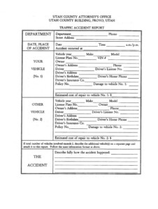 Explore Our Image Of Automobile Accident Report Form Template For Free