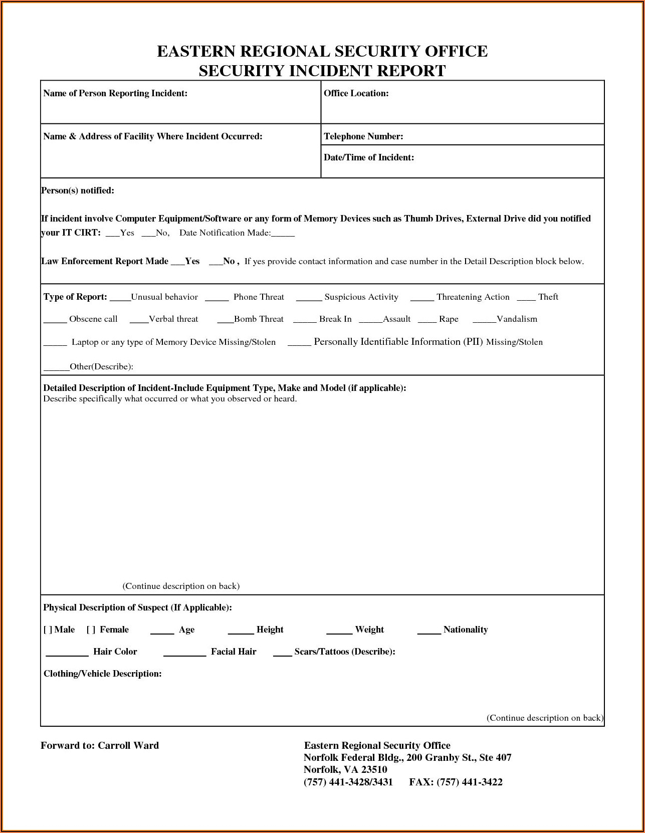 Exposure Incident Report Form Osha Form Resume Examples Or85oWJKWz ...