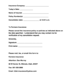 Farmers Insurance Cancellation Form Fill Online Printable Fillable