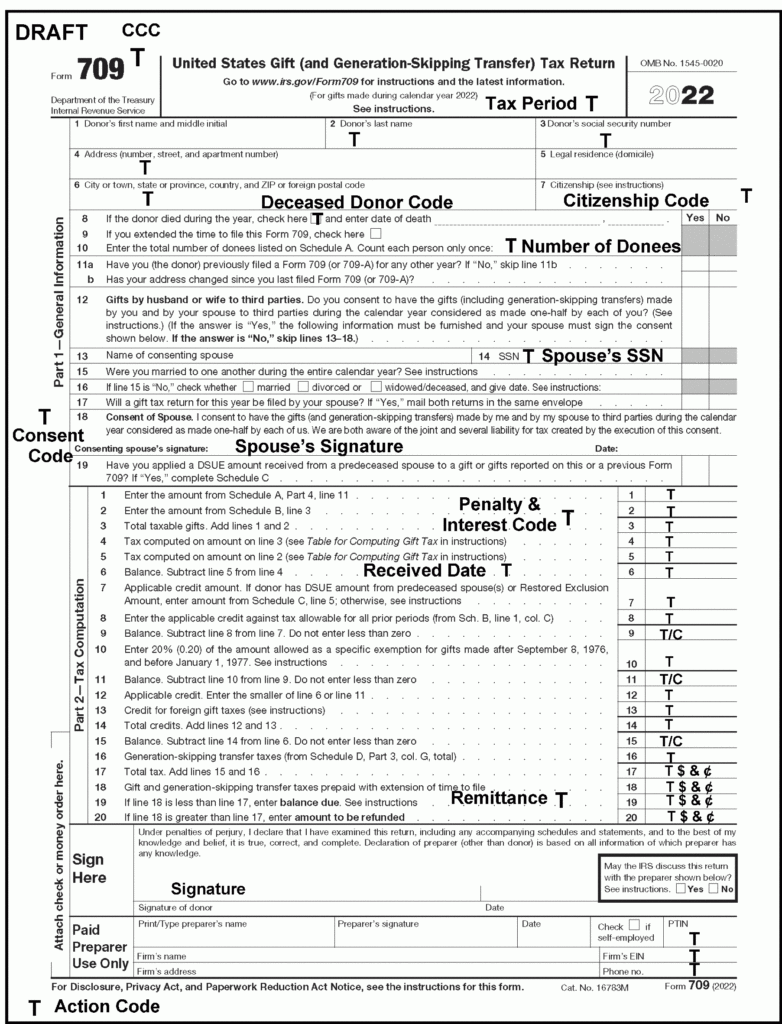 Federal Gift Tax Form 709 Gift Ftempo ED4