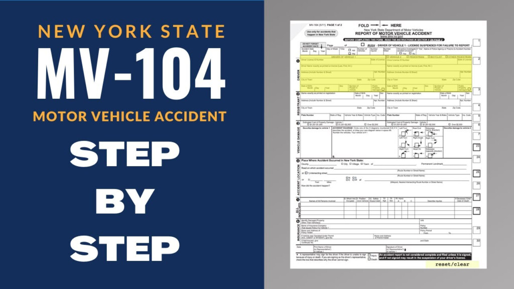 Filing A NY DMV MV 104 Form After An Accident YouTube