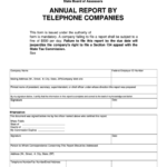 Fillable Annual Report By Telephone Companies Form Michigan
