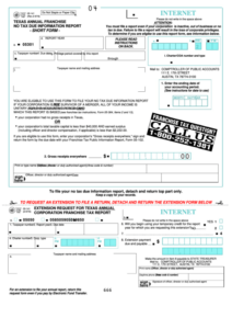 Fillable Form 05 141 Texas Annual Franchise No Tax Due Information