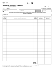 Fillable Form 12 10 Texas Hotel Occupancy Tax Report Printable Pdf