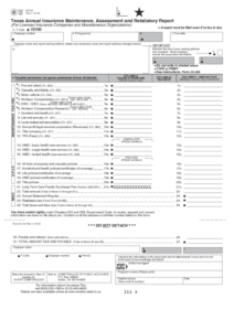 Fillable Form 25 102 Texas Annual Insurance Maintenance Assessment