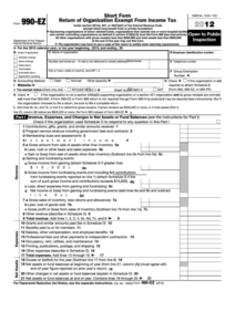 Fillable Form 990 Ez Short Form Return Of Organization Exempt From