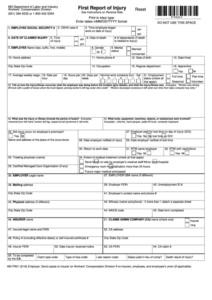 Fillable Form Mn Fr01 First Report Of Injury Minnesota Department