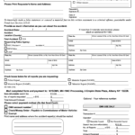 Fillable Form Mv 198c Request For Copy Of Accident Report Printable