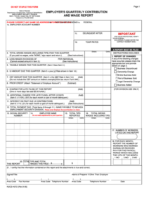 Fillable Form Nucs 4073 Emploewr S Quarterly Contribution And Wage