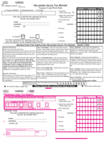 Fillable Form Sts Oklahoma Sales Tax Report Taxpayer Copy work