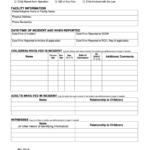 Fillable Ocok Serious Incident Report Form Printable Pdf Download