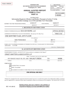 Fillable Online ANNUAL AUDITED REPORT FORM X 17A 5 PART III 66065 Fax