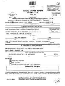 Fillable Online ANNUAL AUDITED REPORT FORM X 17A 5 PART Ill B 67321 Fax