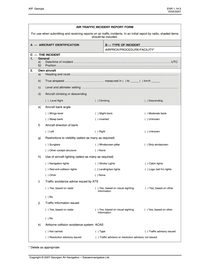 Fillable Online NTSB Form 6120 1Pilot Operator Aircraft Accident