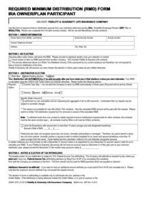 Fillable Required Minimum Distribution Rmd Form Ira Owner plan