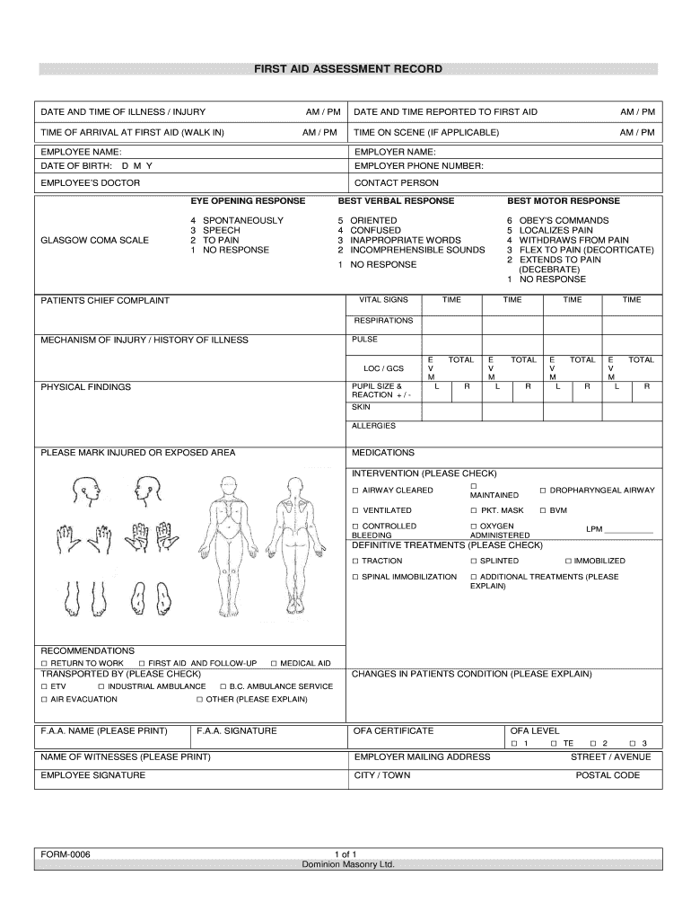 First Aid Incident Report Fill Out And Sign Printable PDF Template 