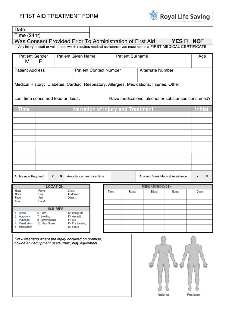 First Aid Incident Report Form Pdf Fill Online Printable Fillable 