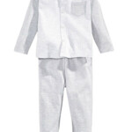 First Impressions Baby Boys Take Me Home Grey Stripe Coverall Pants 0