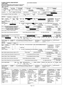 Florida Crash Report Fill Online Printable Fillable Blank PdfFiller