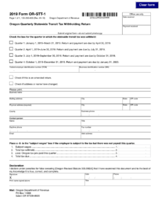 Form 150 206 003 OR STT 1 Download Fillable PDF Or Fill Online Oregon