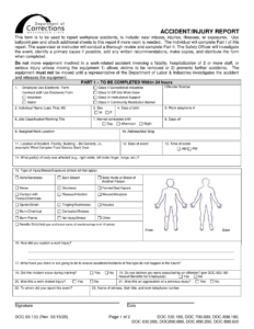 Form DOC03 133 Download Printable PDF Or Fill Online Accident Injury