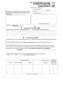 Form Lp Domestic And Foreign Limited Partnership Annual Report