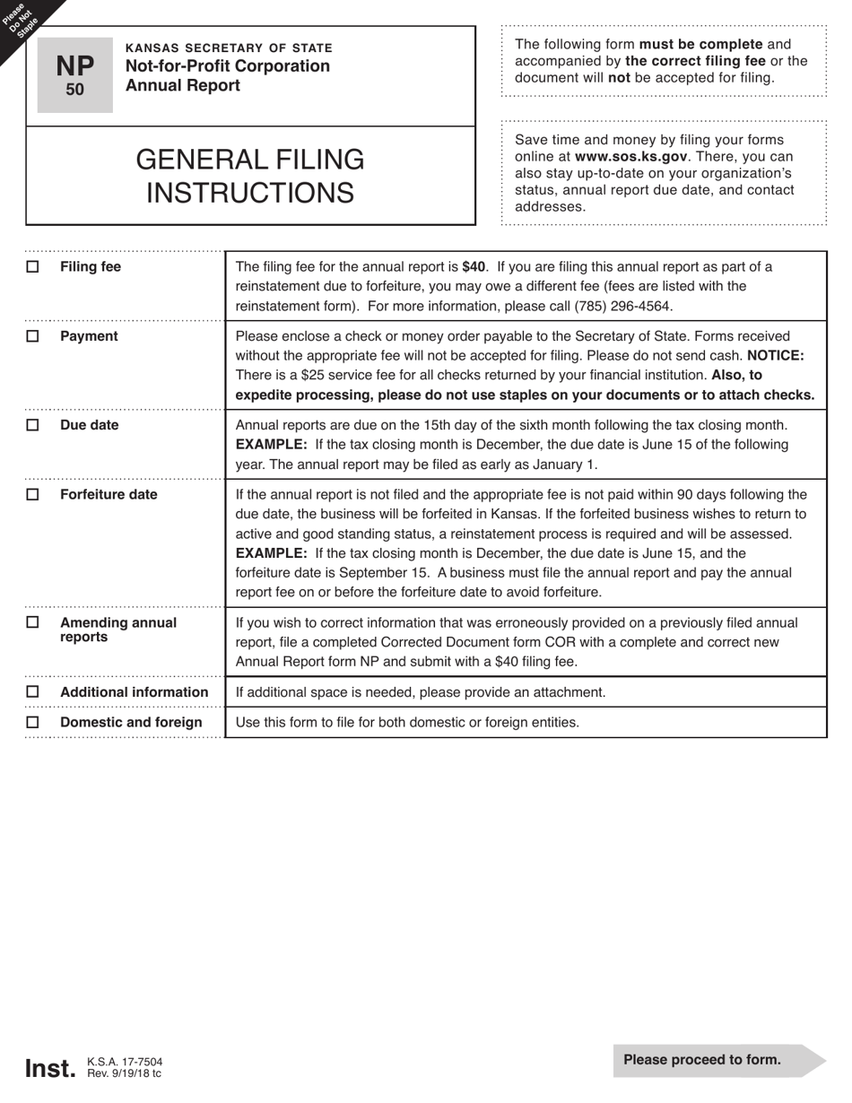 Form NP50 Download Fillable PDF Or Fill Online Not For Profit