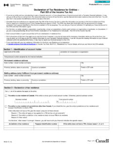 Form RC521 Download Fillable PDF Or Fill Online Declaration Of Tax