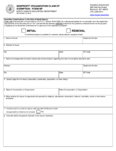 Form SFN51969 NP Download Fillable PDF Or Fill Online Nonprofit