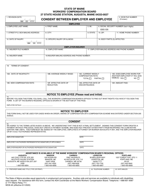 Form WCB 4A Download Fillable PDF Or Fill Online Consent Between 