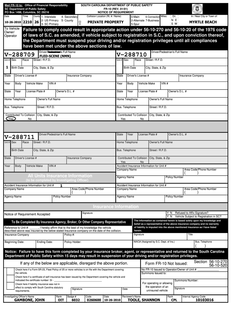 Fr10 Form Fill Out Sign Online DocHub