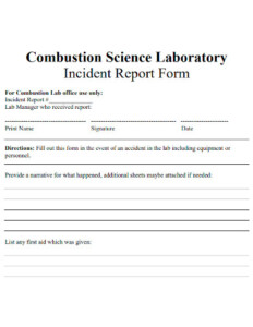 FREE 10 Laboratory Incident Report Samples Clinical Medical