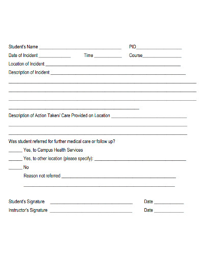 FREE 10 Laboratory Incident Report Samples Clinical Medical 