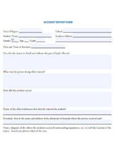 FREE 10 School Accident Report Form Samples Student Bus Primary