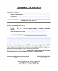 FREE 11 Gift Affidavit Forms In PDF MS Word