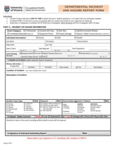 Free 13 Hazard Report Forms In Ms Word Pdf For Hazard Incident