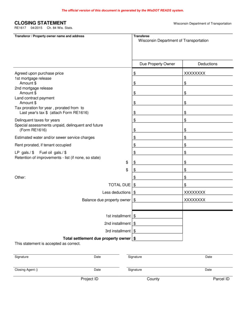 FREE 14 Closing Statement Forms In PDF MS Word