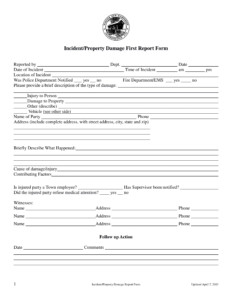 FREE 14 Damage Report Forms In MS Word PDF Excel