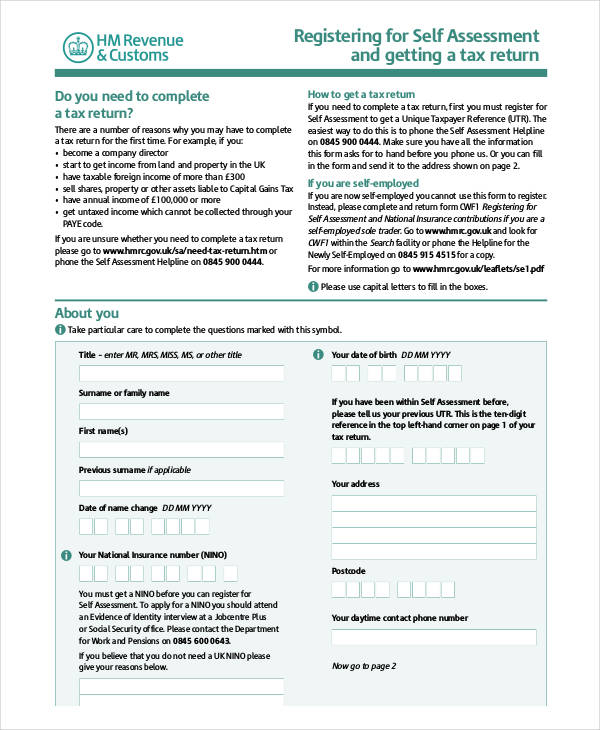 FREE 35 Self Assessment Forms In PDF