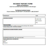 FREE 4 Restaurant Incident Report Samples In PDF MS Word Google Docs