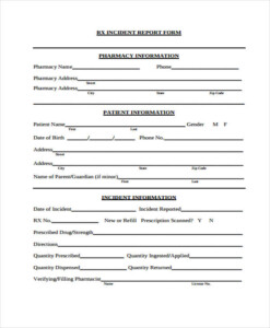 FREE 41 Sample Incident Report Forms In PDF Pages Excel MS Word