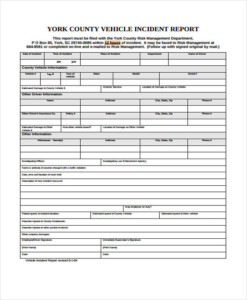 FREE 41 Sample Incident Report Forms In PDF Pages Excel MS Word