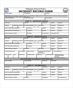 FREE 42 Incident Report Forms In PDF MS Word Excel